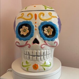 Cookie Jar Day of the Dead Sugar Skull Ceramic